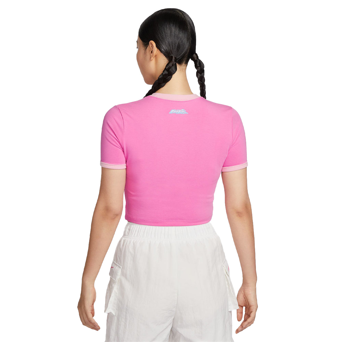 Women's Slim Cropped T-Shirt 'Pink'