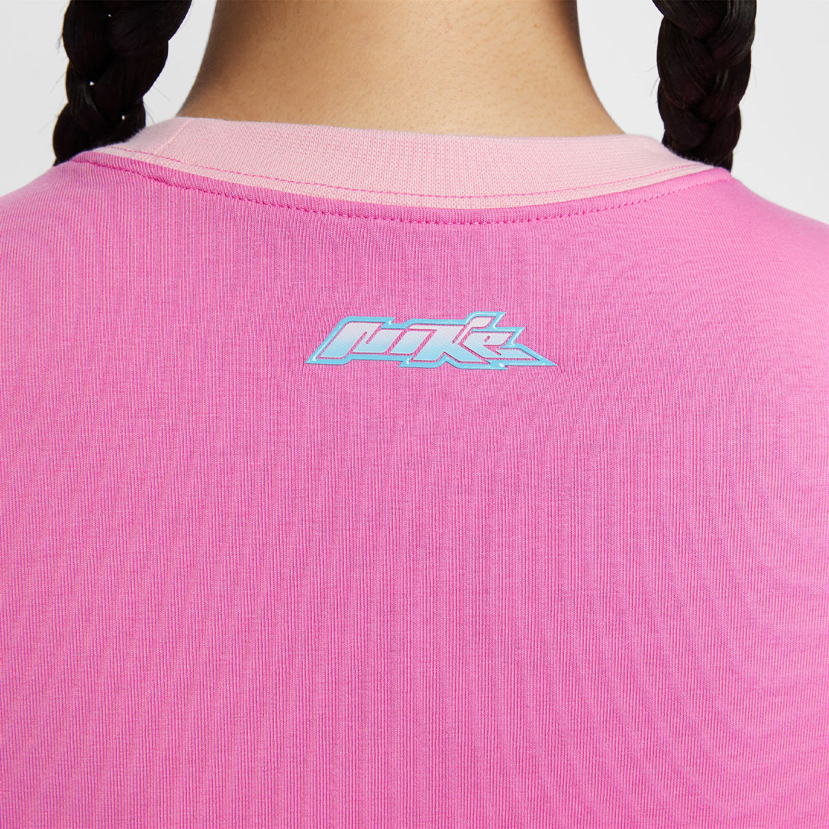 Women's Slim Cropped T-Shirt 'Pink'