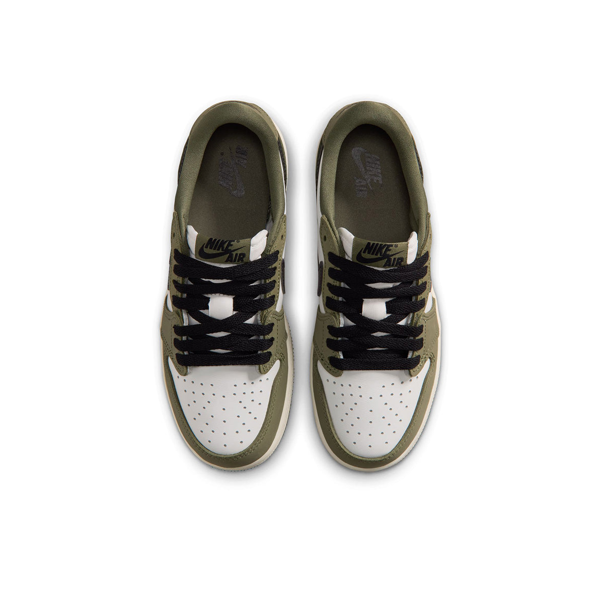 Air Jordan 1 GS Retro Low 'Medium Olive and Summit White'