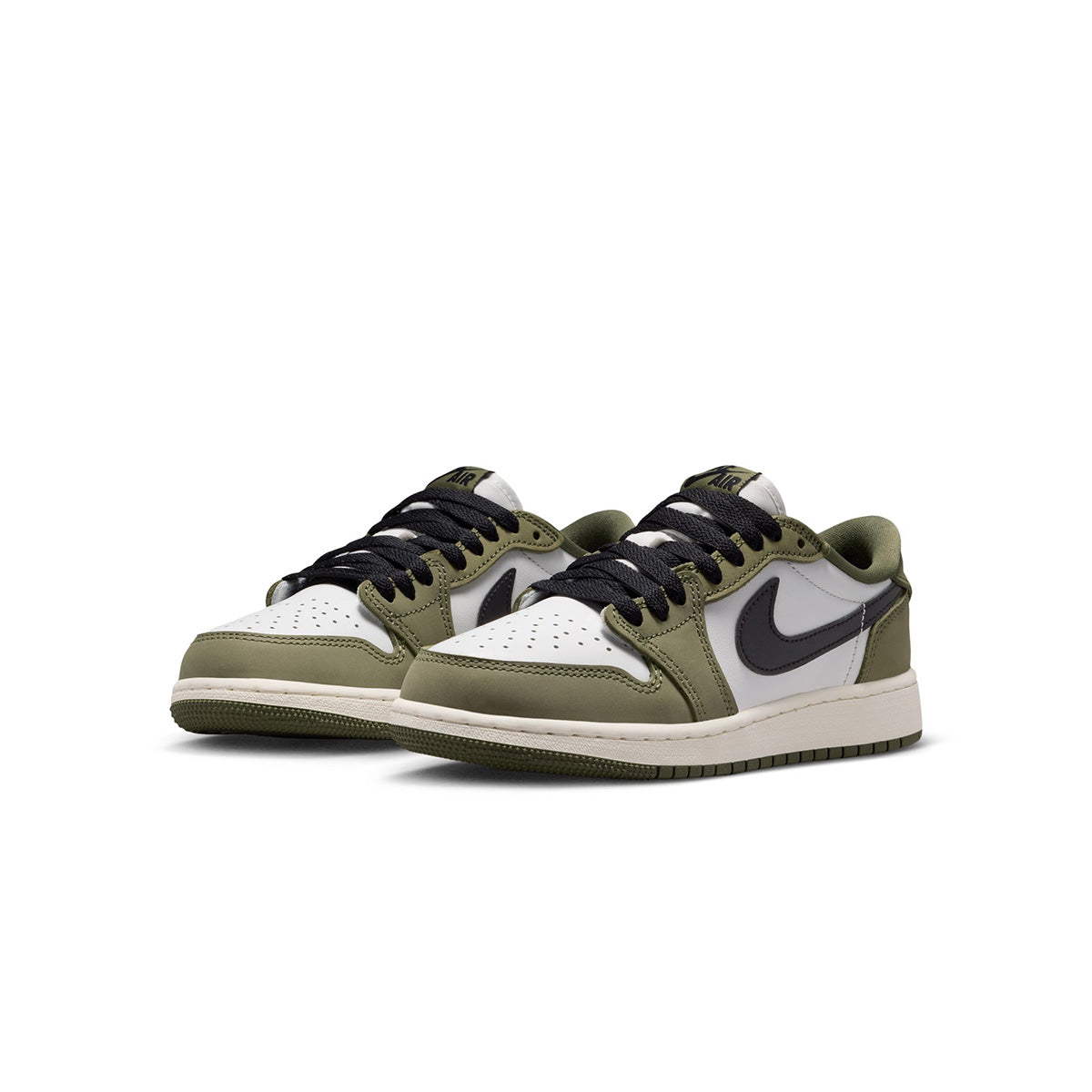 Air Jordan 1 GS Retro Low 'Medium Olive and Summit White'