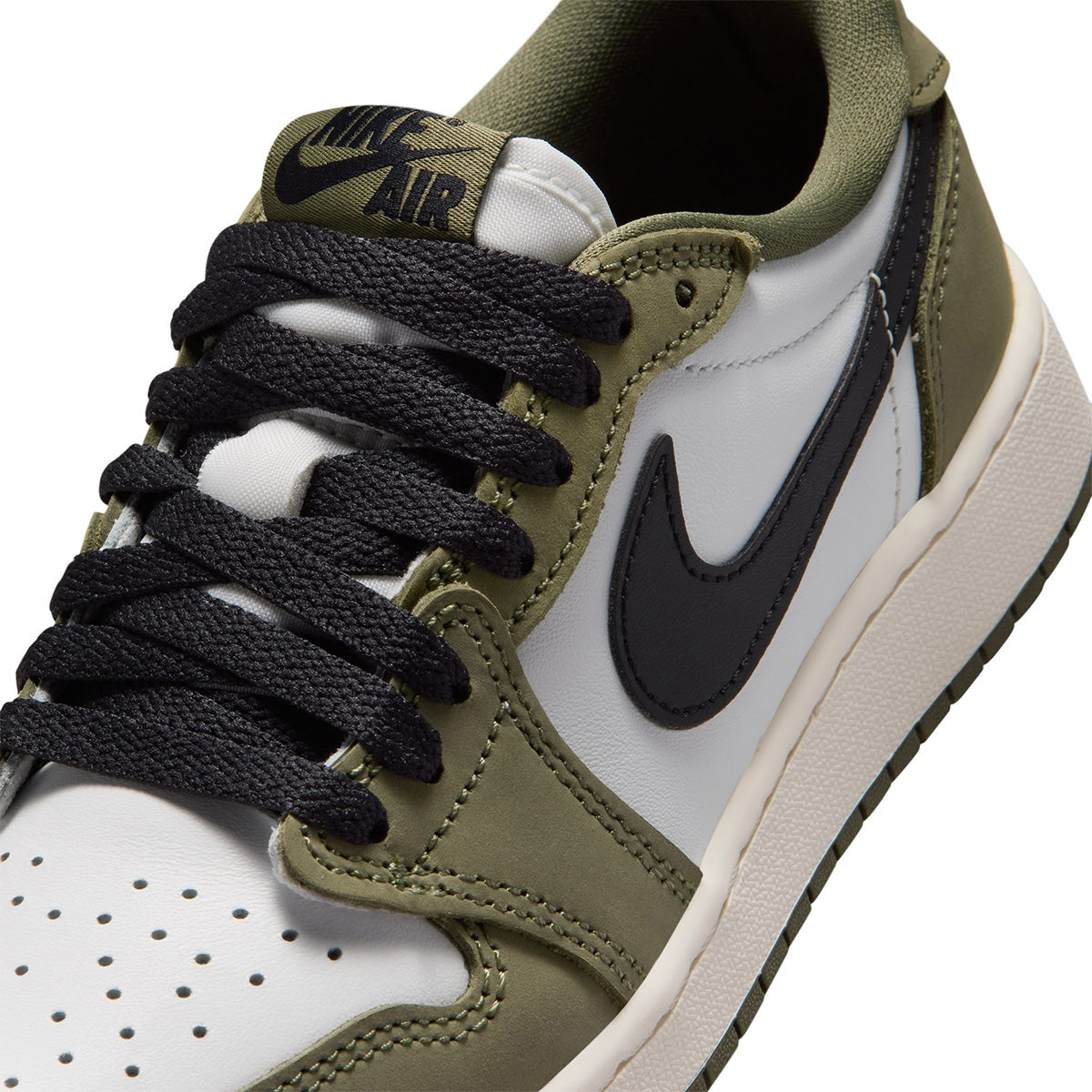 Air Jordan 1 GS Retro Low 'Medium Olive and Summit White'
