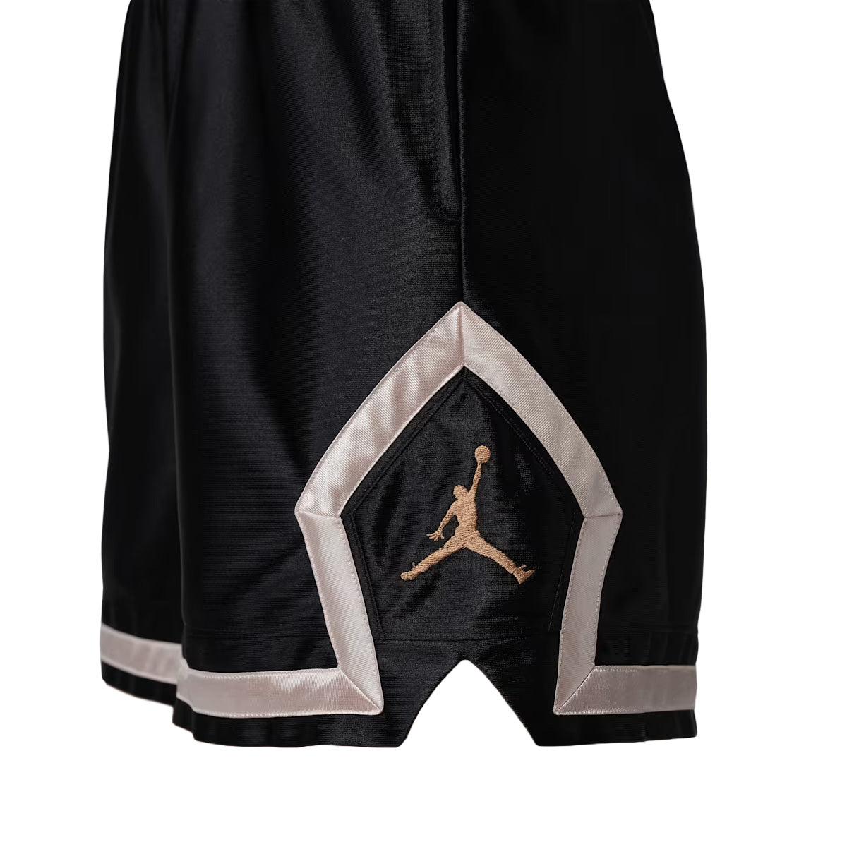 Jordan Sport Women's Dri-FIT 4" Diamond Shorts 'Black/Metallic Gold'