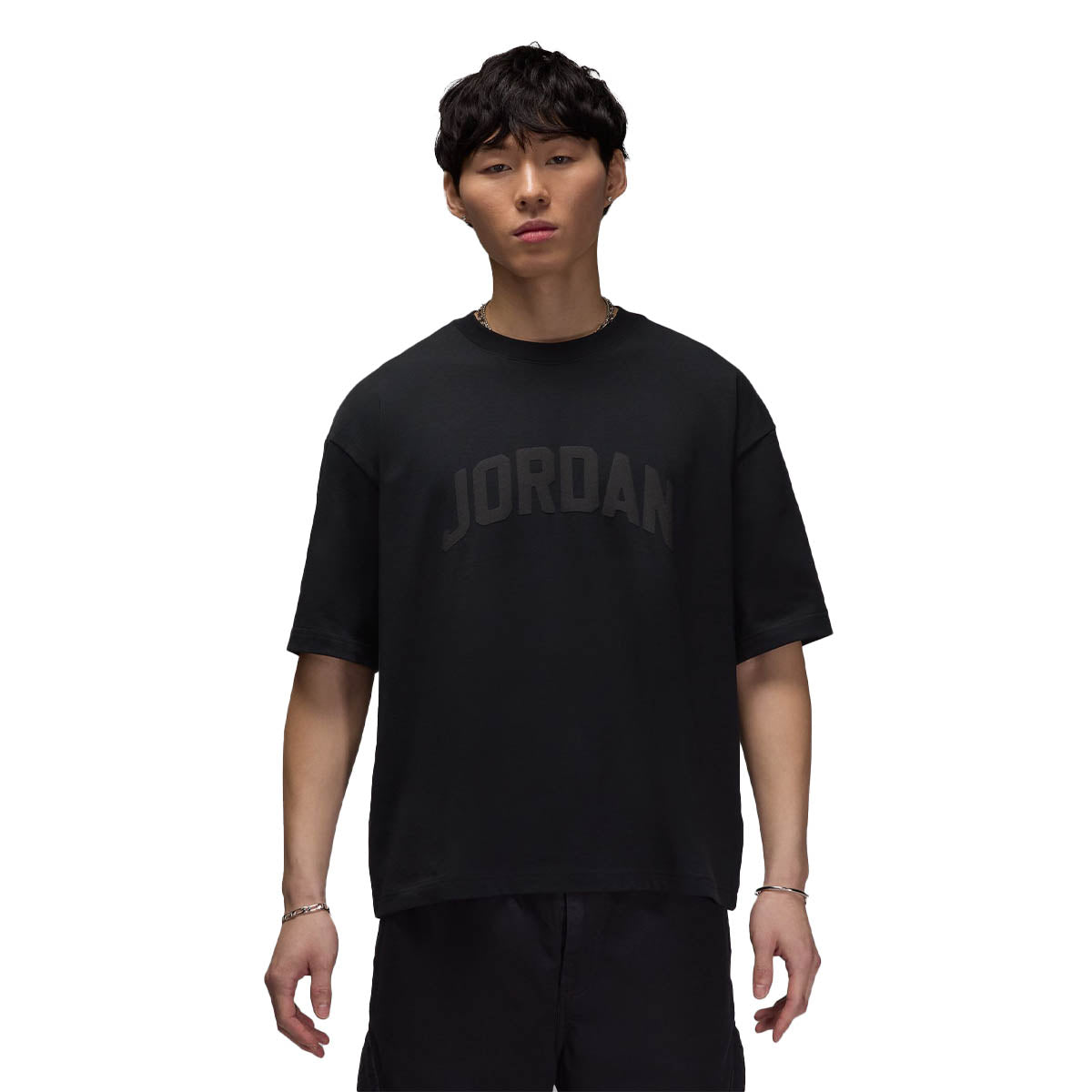 Flight Essentials Boxy Short Sleeve Crew T-Shirt 'Black/Black'