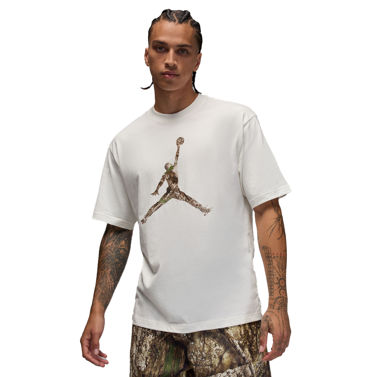 Brooklyn Men's Realtree Jumpman T-Shirt 'Sail/Black'