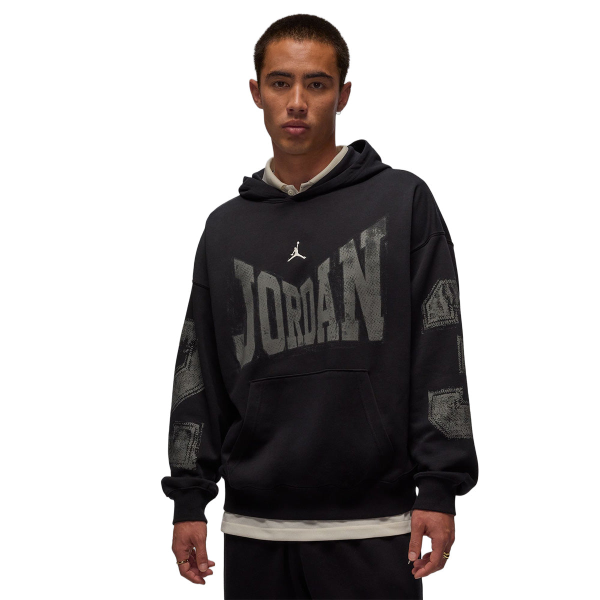 Brooklyn Men's Collegiate Pullover Hoodie 'Black/Sail'