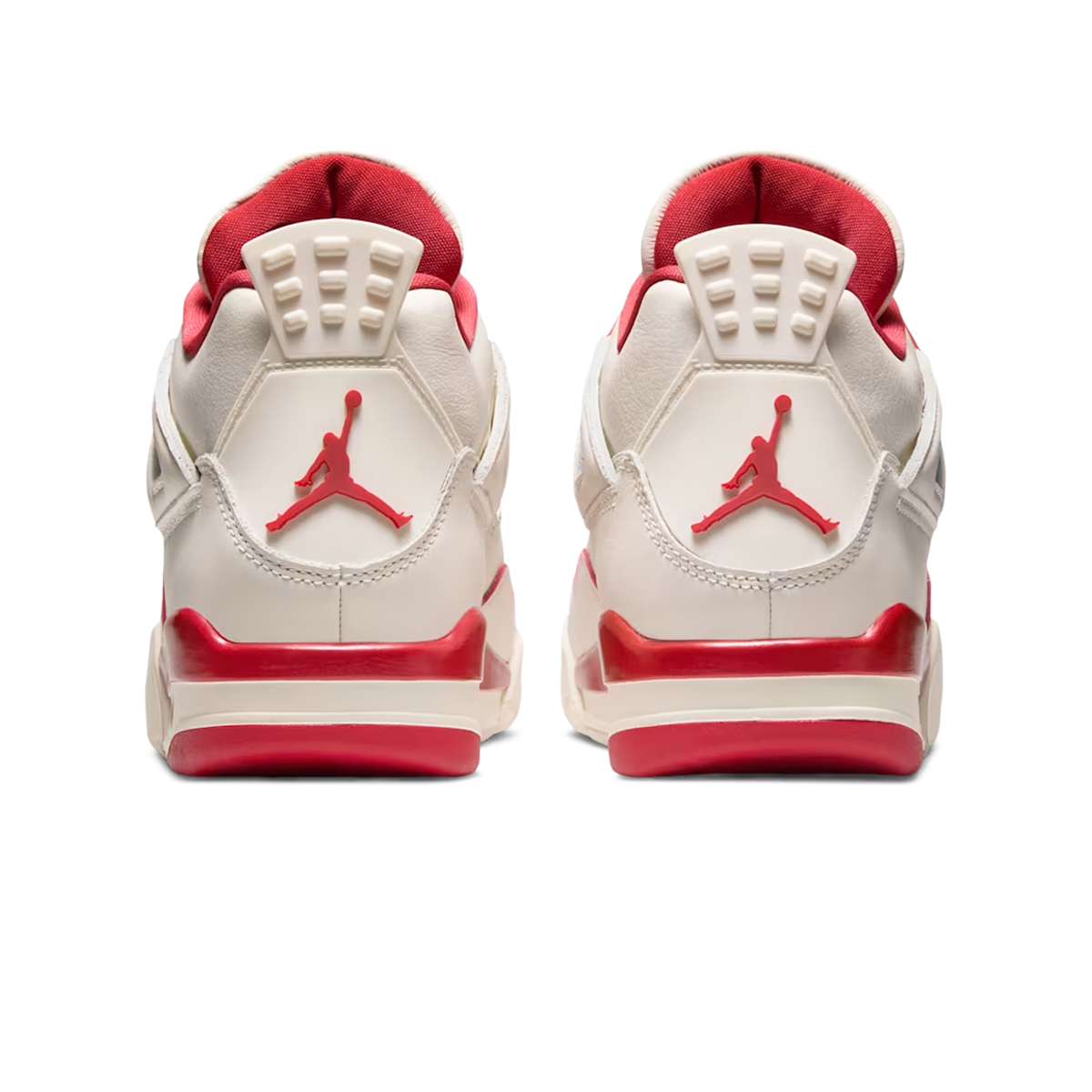 Wmns Air Jordan 4 Retro 'PALE IVORY/SIERRA RED/TOUGH RED'