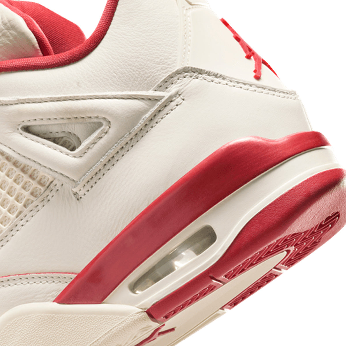 Wmns Air Jordan 4 Retro 'PALE IVORY/SIERRA RED/TOUGH RED'