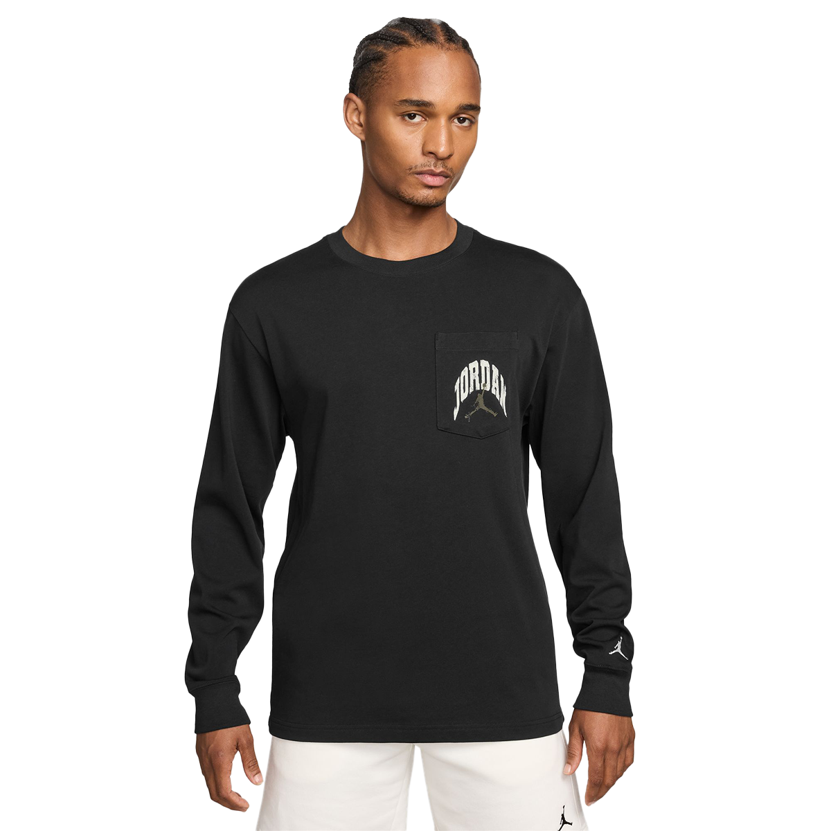 Brooklyn Men's Realtree Long-Sleeve Pocket Sweatshirt 'Black/Sail'