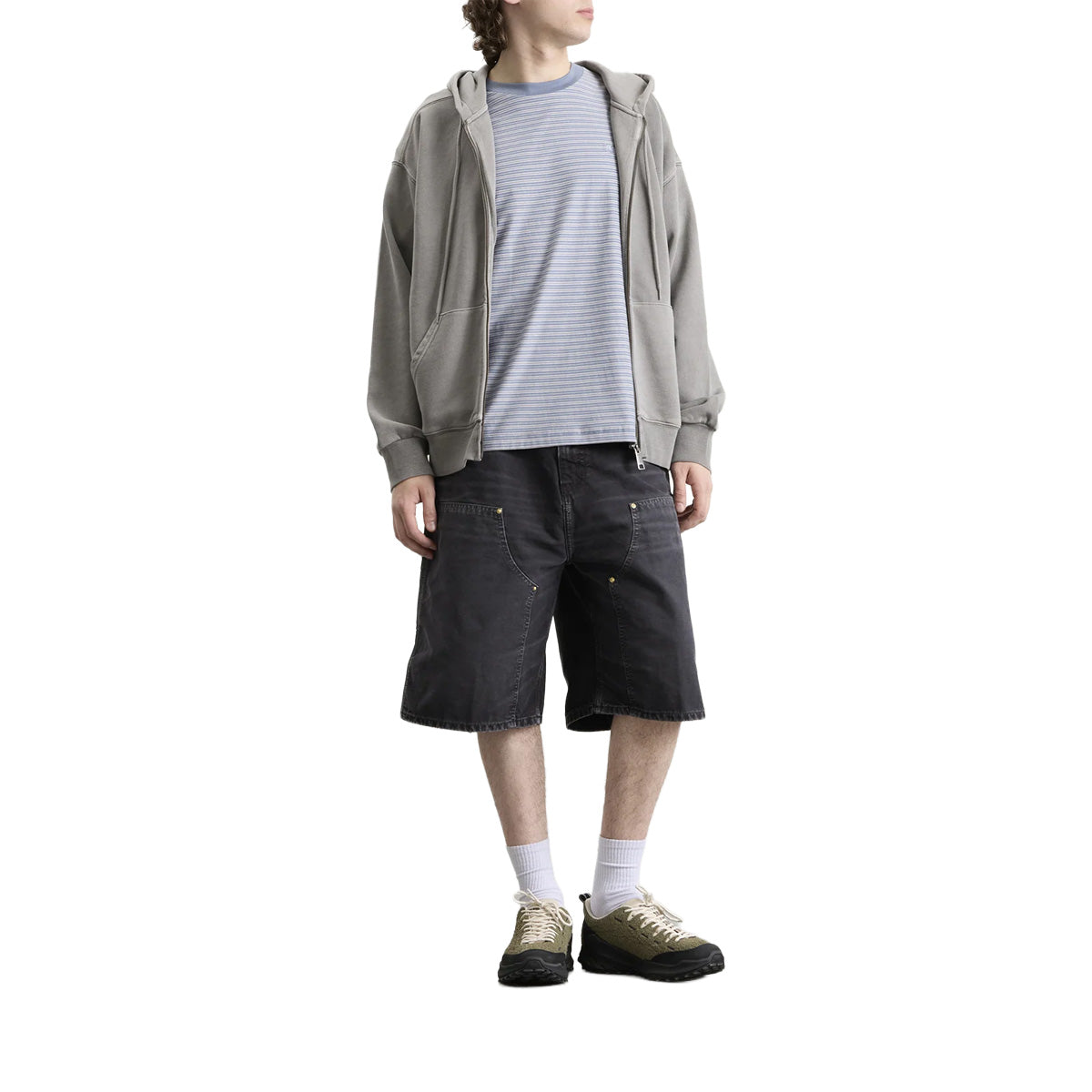 OG Double Knee Short 'Black destroy wash'