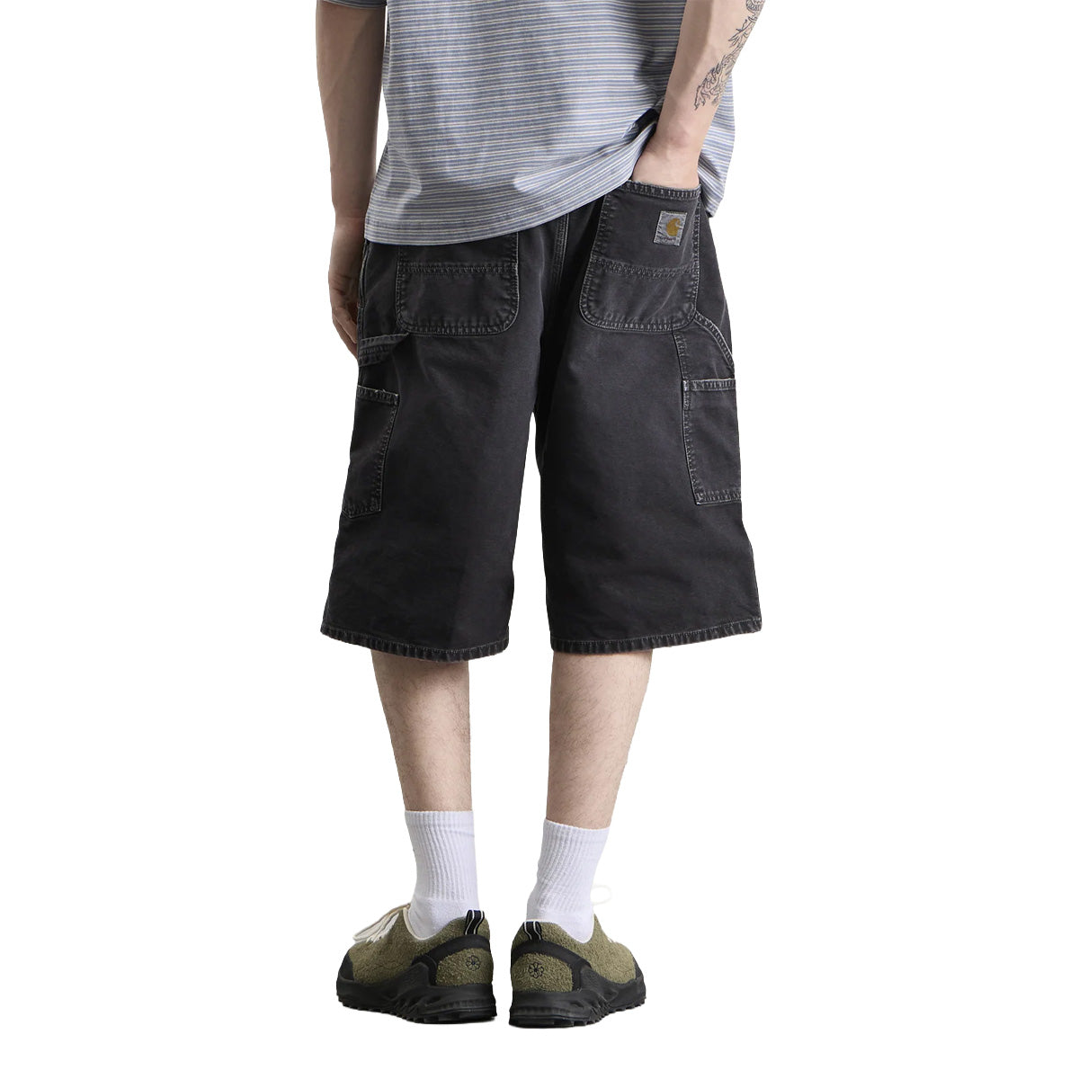OG Double Knee Short 'Black destroy wash'