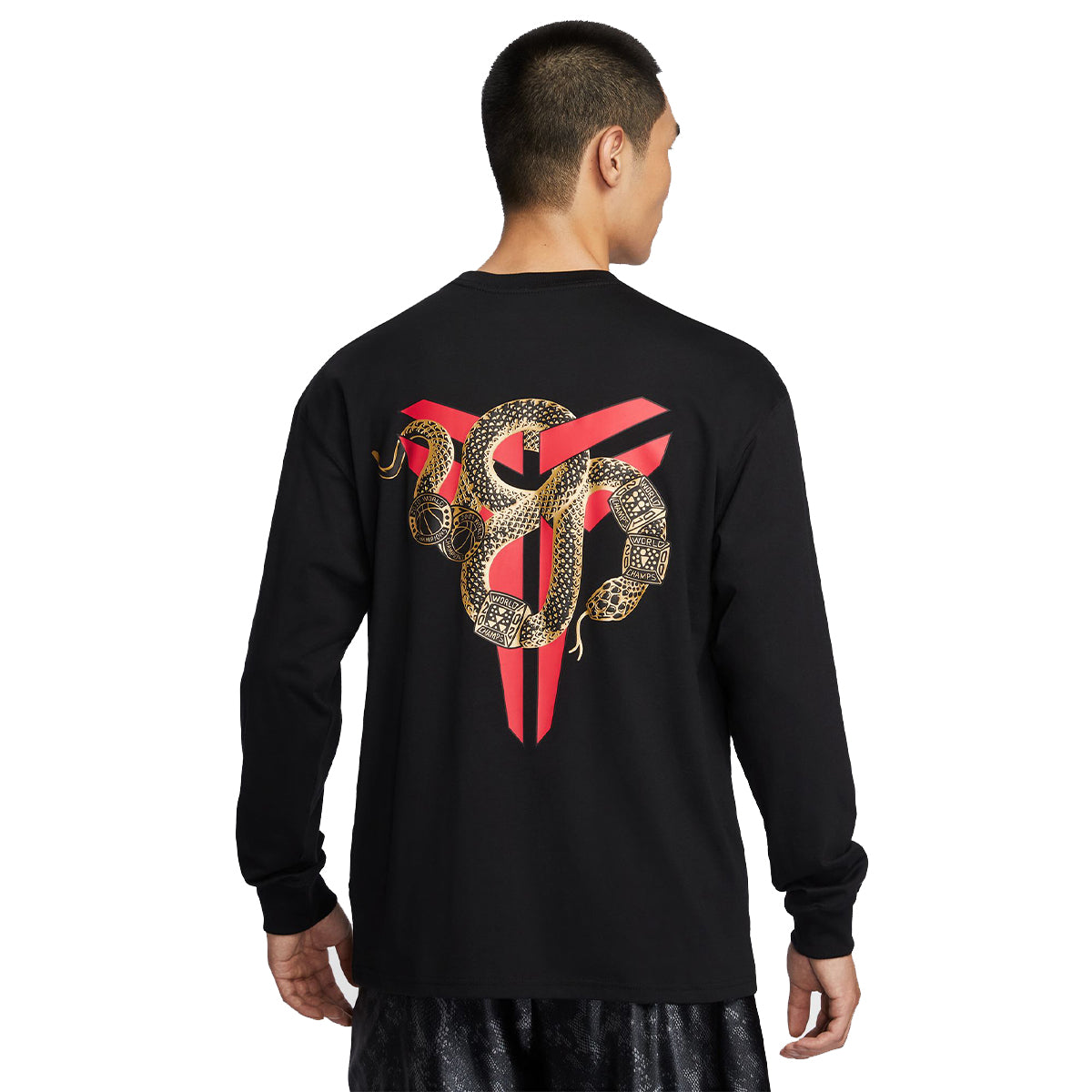 Kobe Long sleeve T-shirt 'Year of Mamba Black'