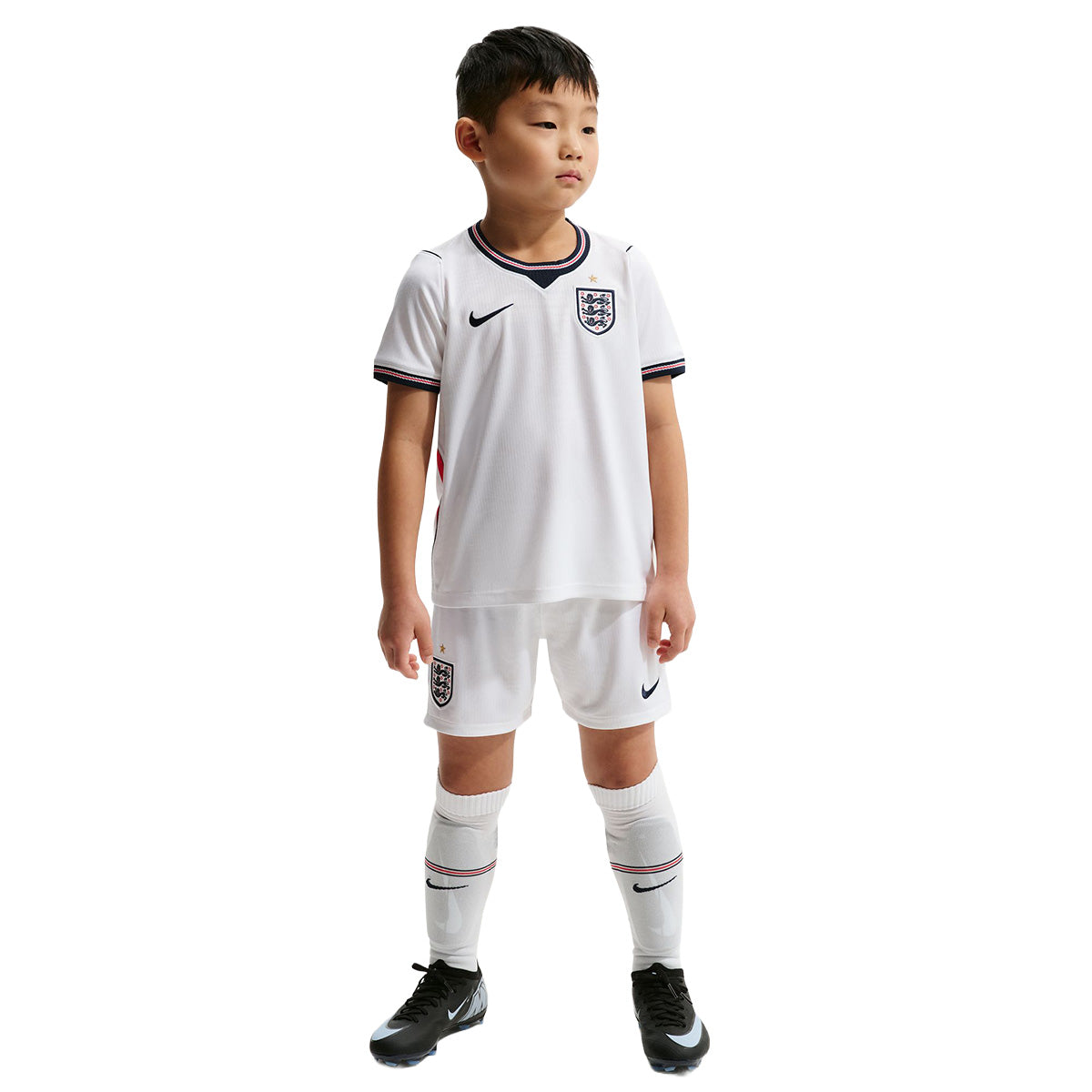 England 2026 Stadium Home Little Kids' Soccer 3-Piece Kit 'WHITE/SPEED RED/OBSIDIAN/OBSIDIAN'