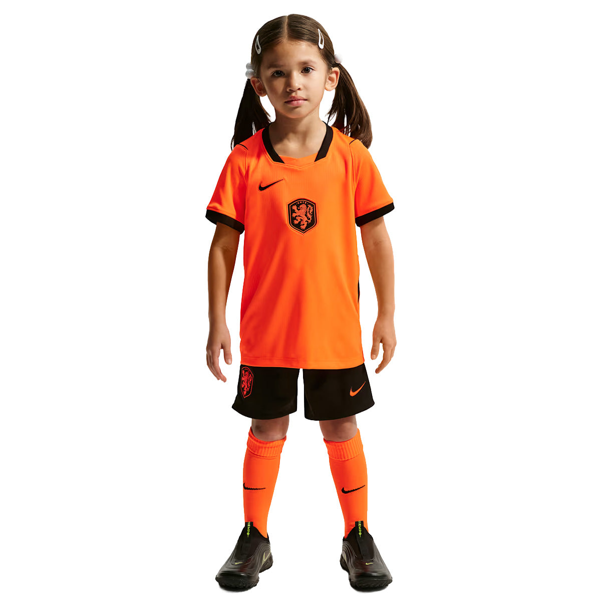 Netherlands 2026 Stadium Home Little Kids' Soccer 3-Piece Kit 'ORANGE'