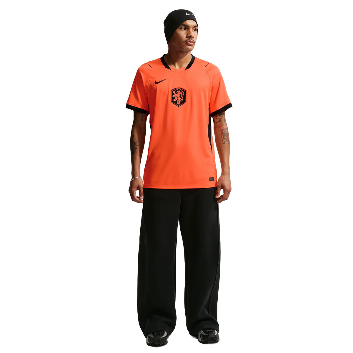 Netherlands 2026 Stadium Home Dri-FIT Soccer Jersey 'HYPER CRIMSON/BLACK'