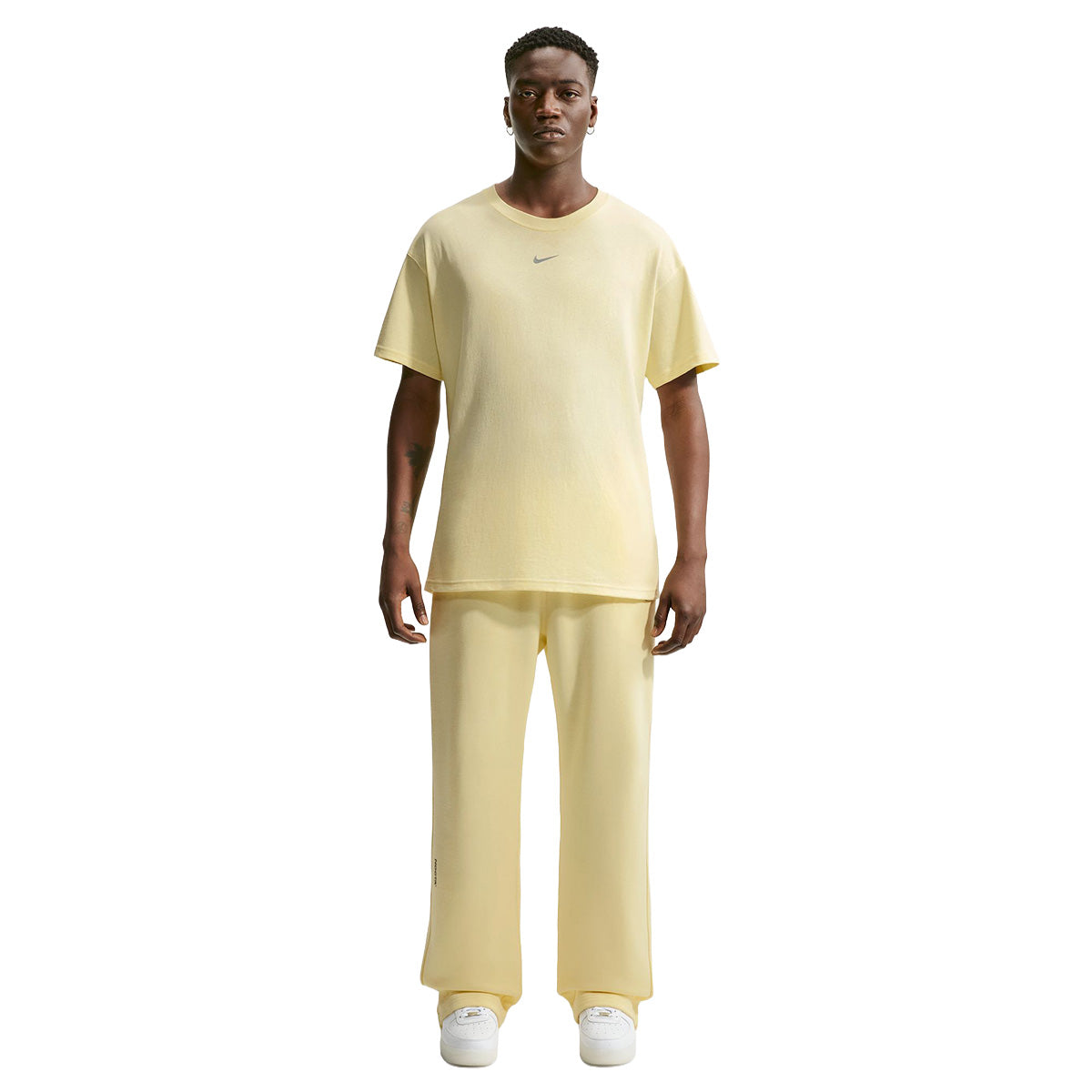 Nocta Mens Short Sleeve T-shirt 'ALABASTER/STEALTH'
