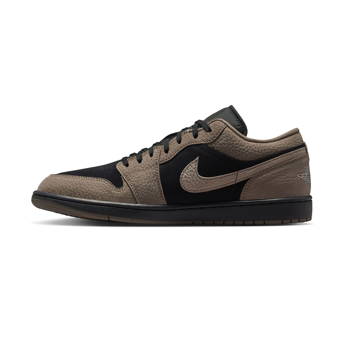 Air Jordan 1 Low 'Black/Light Wild Mango/Olive Grey'