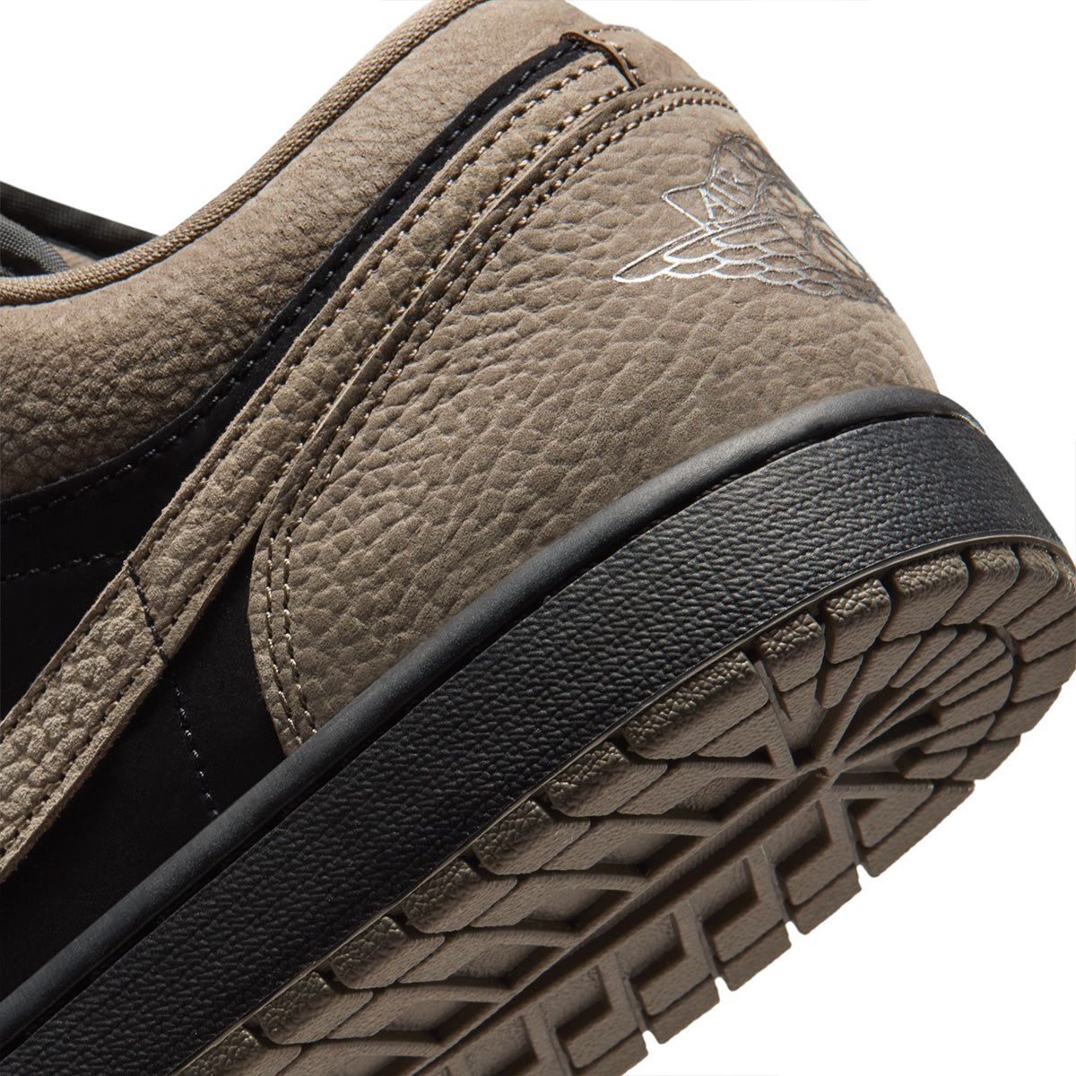 Air Jordan 1 Low 'Black/Light Wild Mango/Olive Grey'