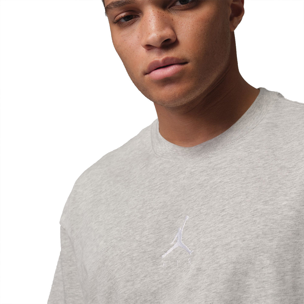 Jordan Flight Essentials Mens Oversized T-shirt 'GREY HEATHER/WHITE'
