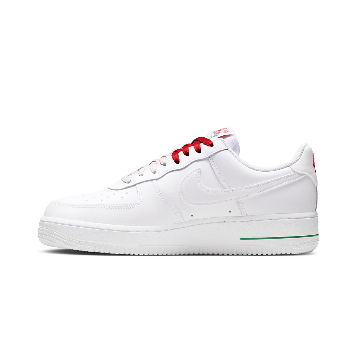Wmns Air Force 1 '07 SE 'WHITE/WHITE/SPORT RED/PINE GREEN'