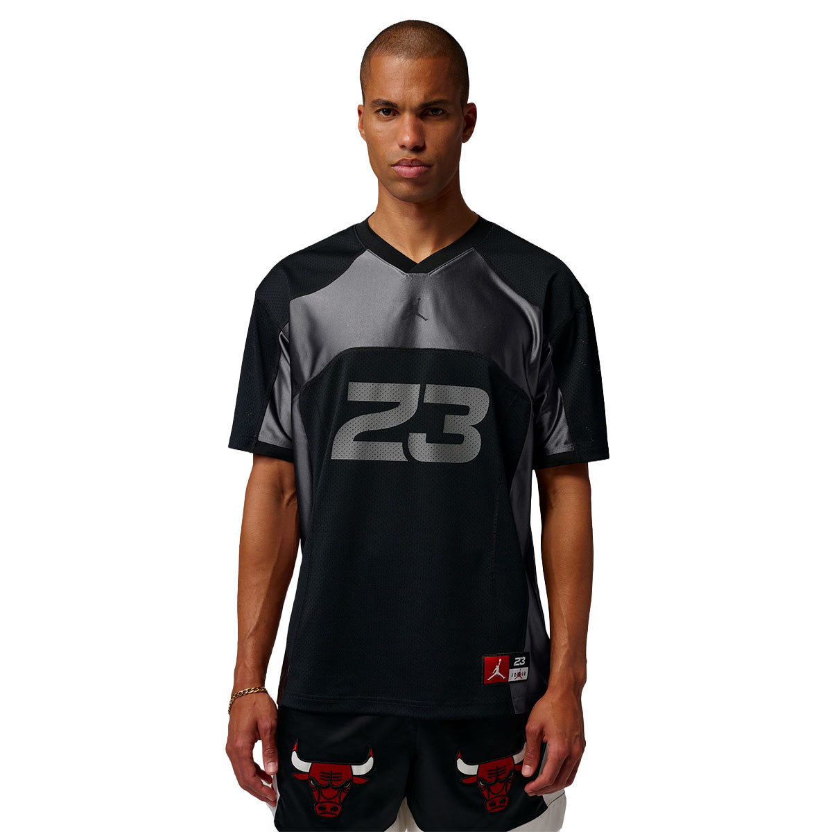 Jordan Flight Men's Jersey T-shirt 'BLACK/IRON GREY/BLACK'