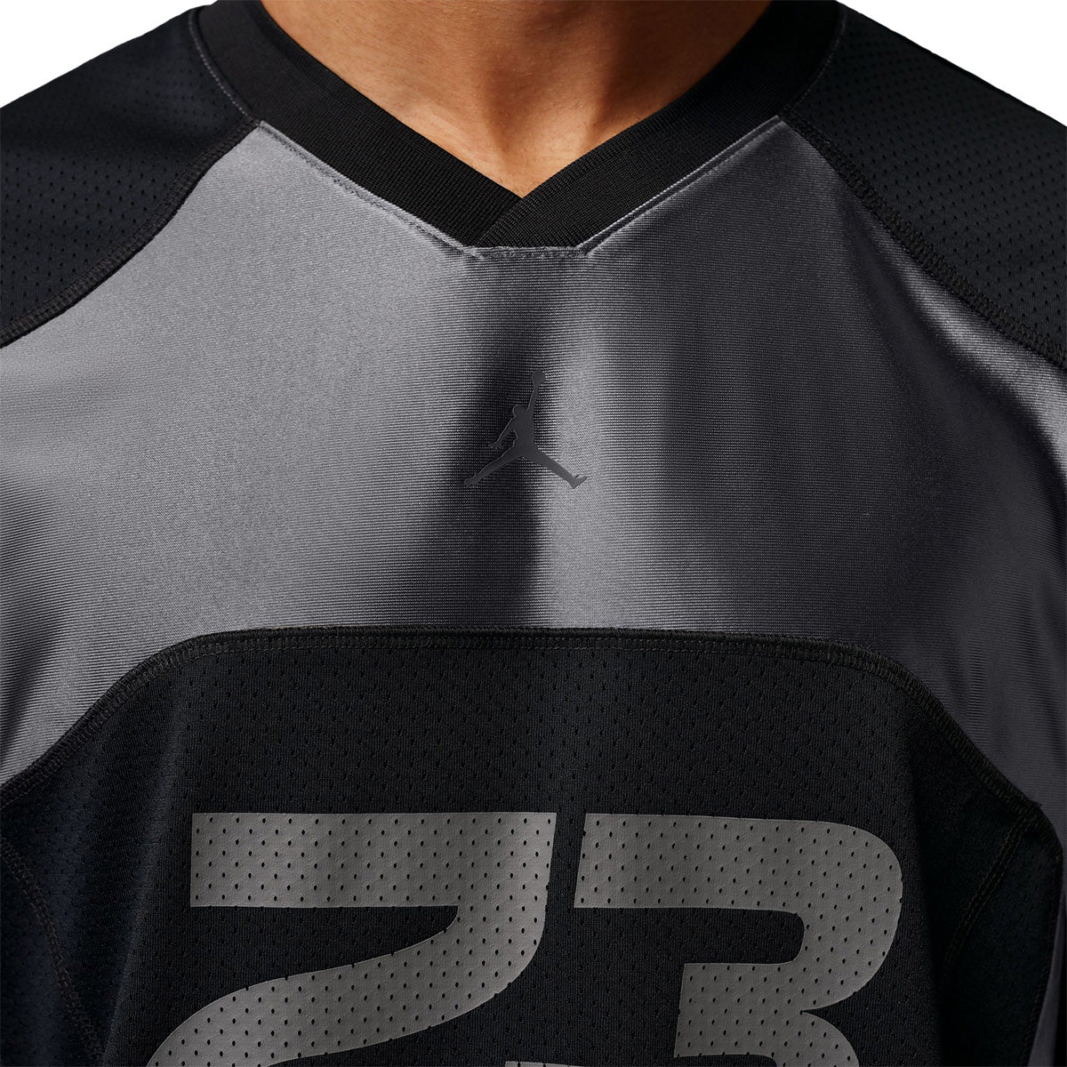 Jordan Flight Men's Jersey T-shirt 'BLACK/IRON GREY/BLACK'