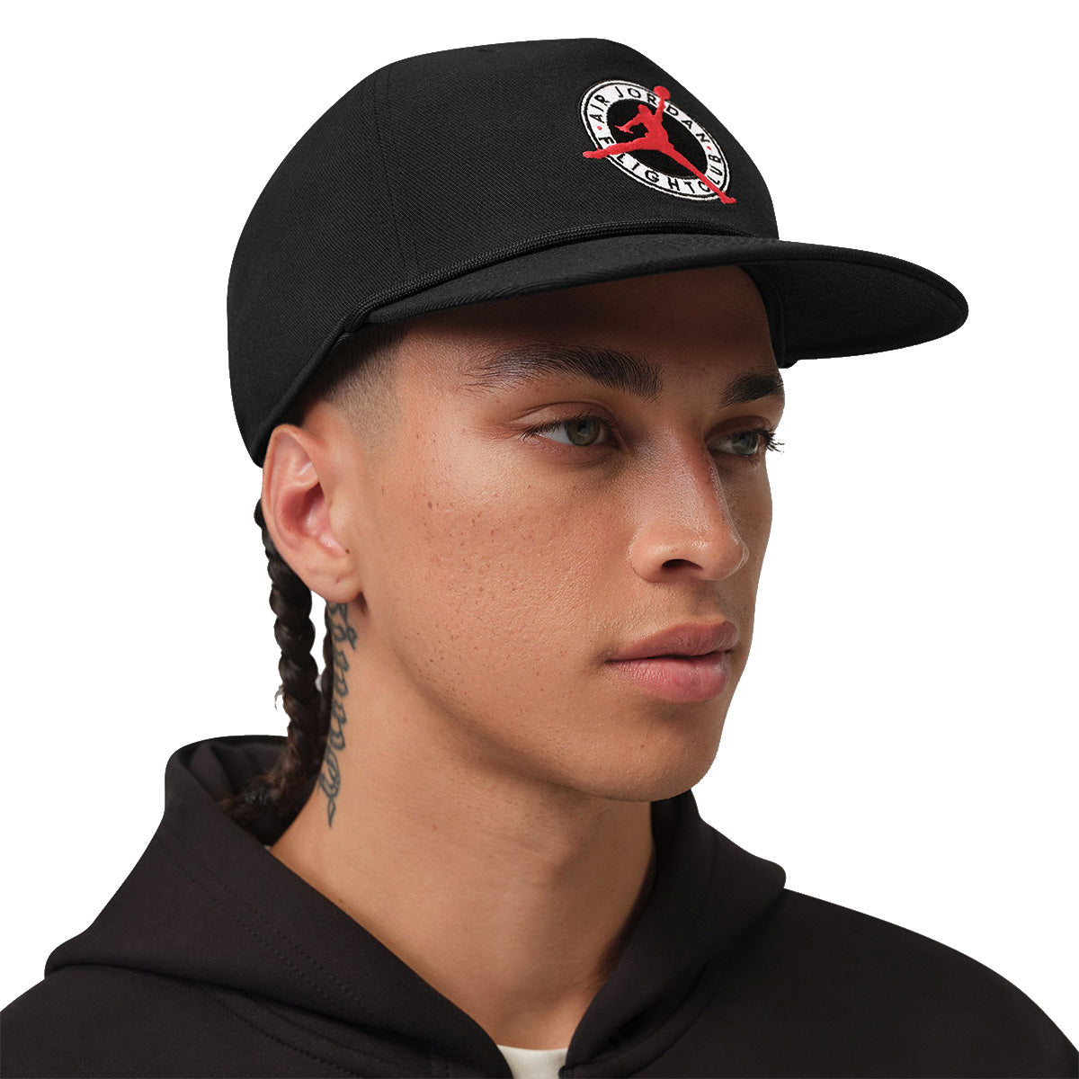 Flight Club Pro Unstructured Flat Bill Hat 'BLACK/BLACK'