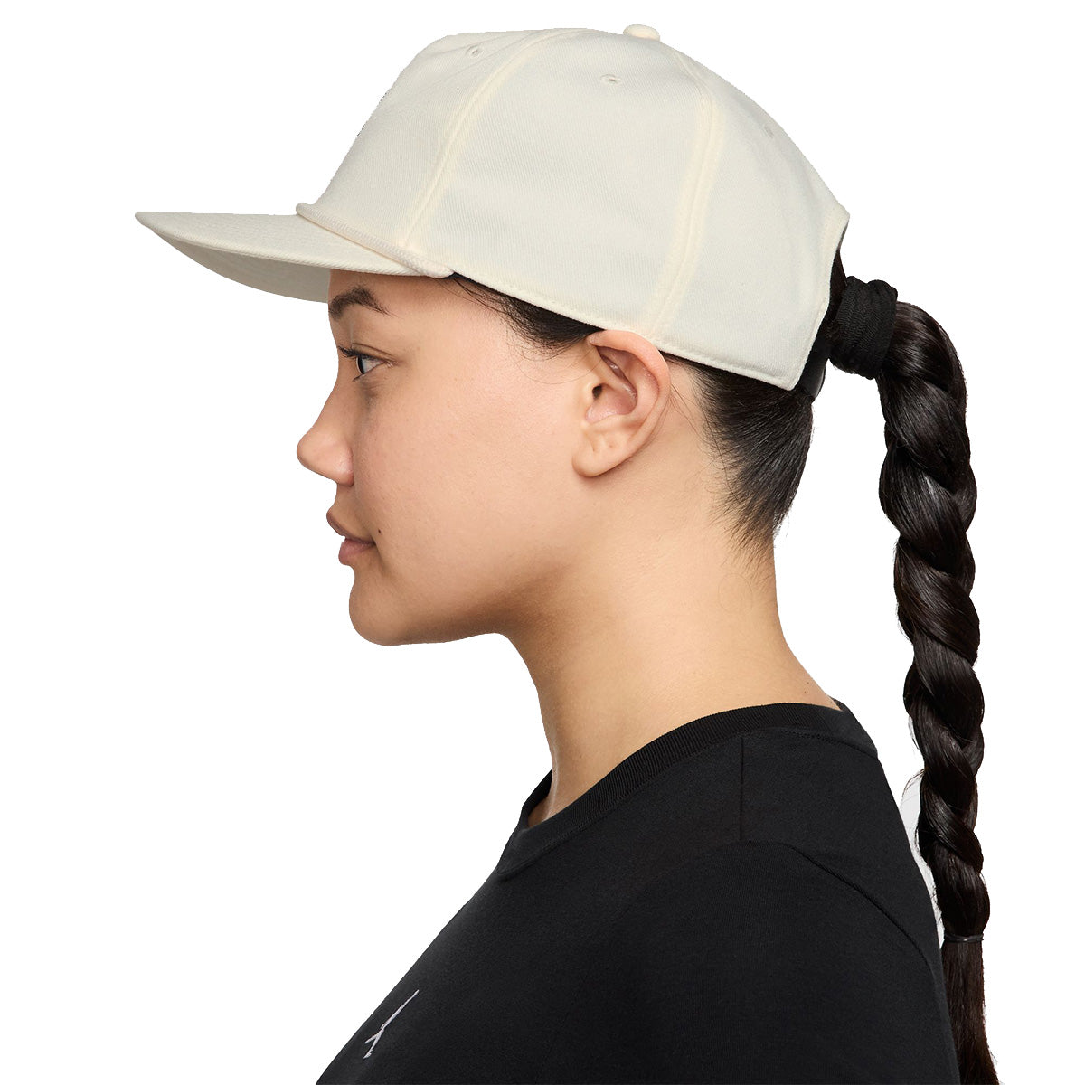 Flight Club Pro Unstructured Flat Bill Hat 'PALE IVORY/BLACK'