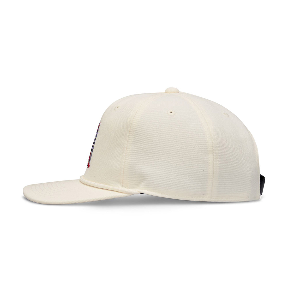Flight Club Pro Unstructured Flat Bill Hat 'PALE IVORY/BLACK'
