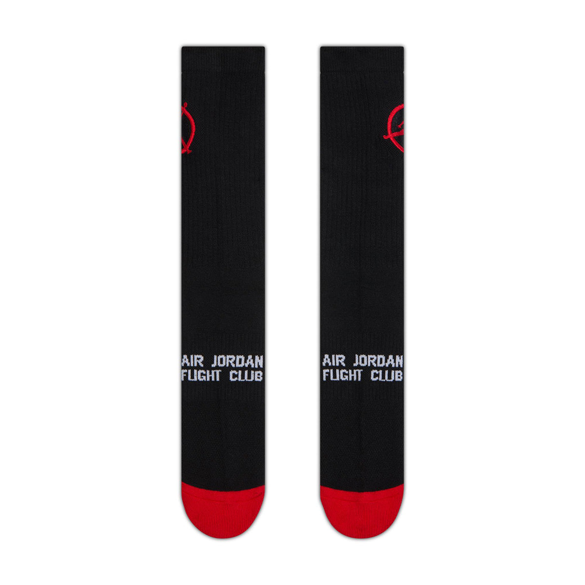 Flight Club Cushioned Crew Socks 'Black/University Red/University Red'