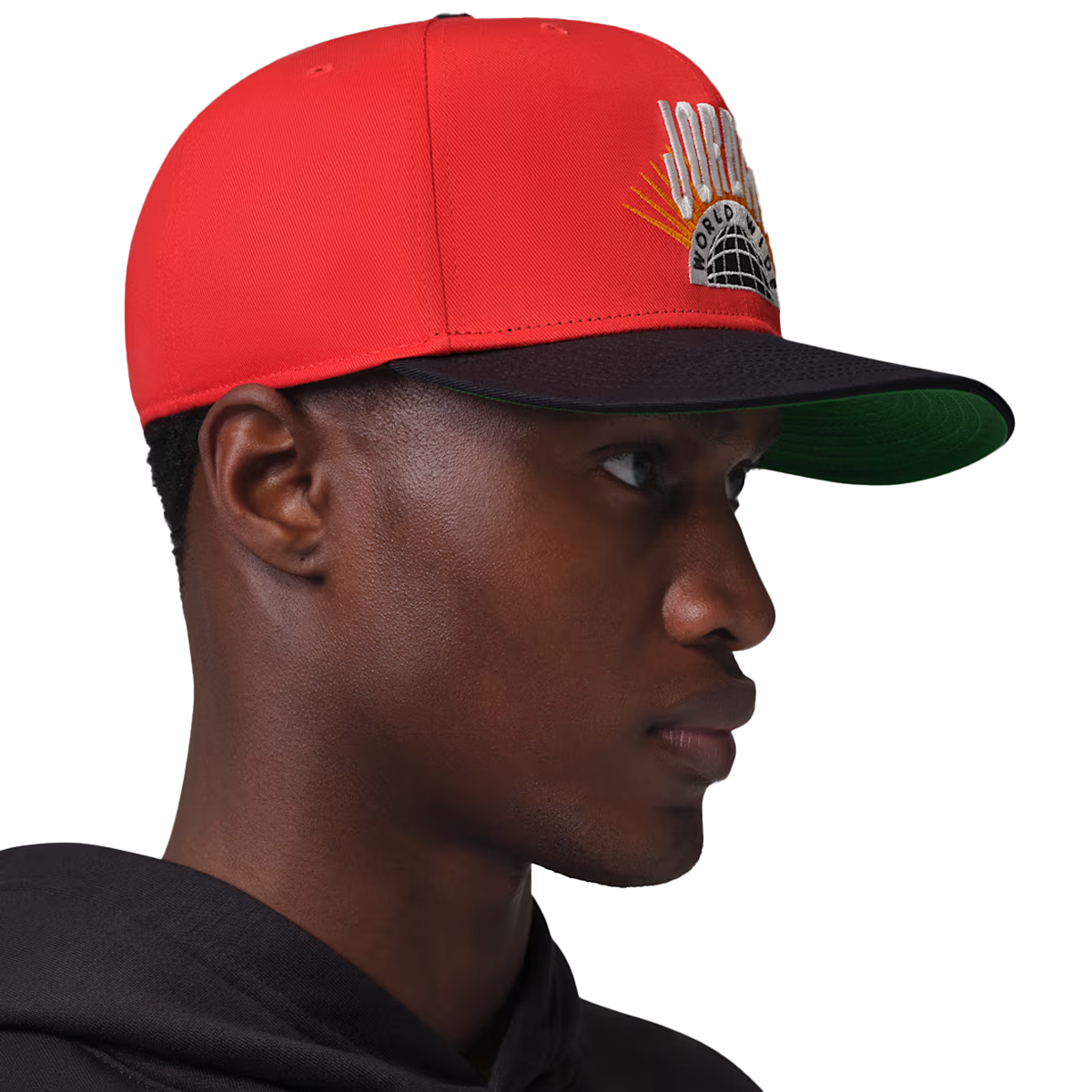 Essentials Pro Structured Flat Bill Hat 'CHILE RED/KELLY GREEN/SAIL'