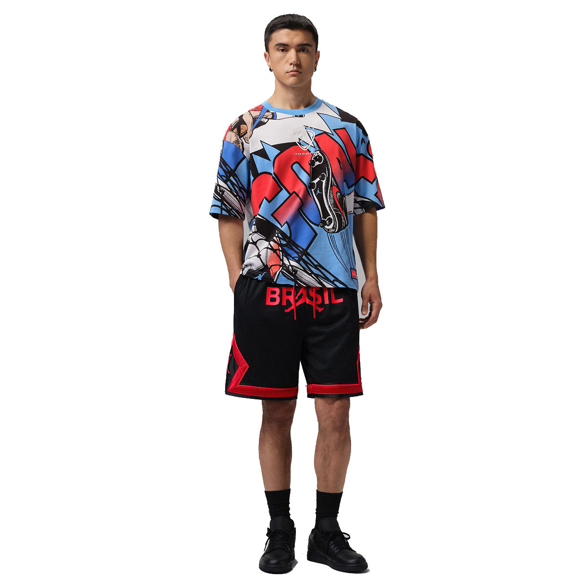 Mesh Diamond Shorts 'Team Brasil'