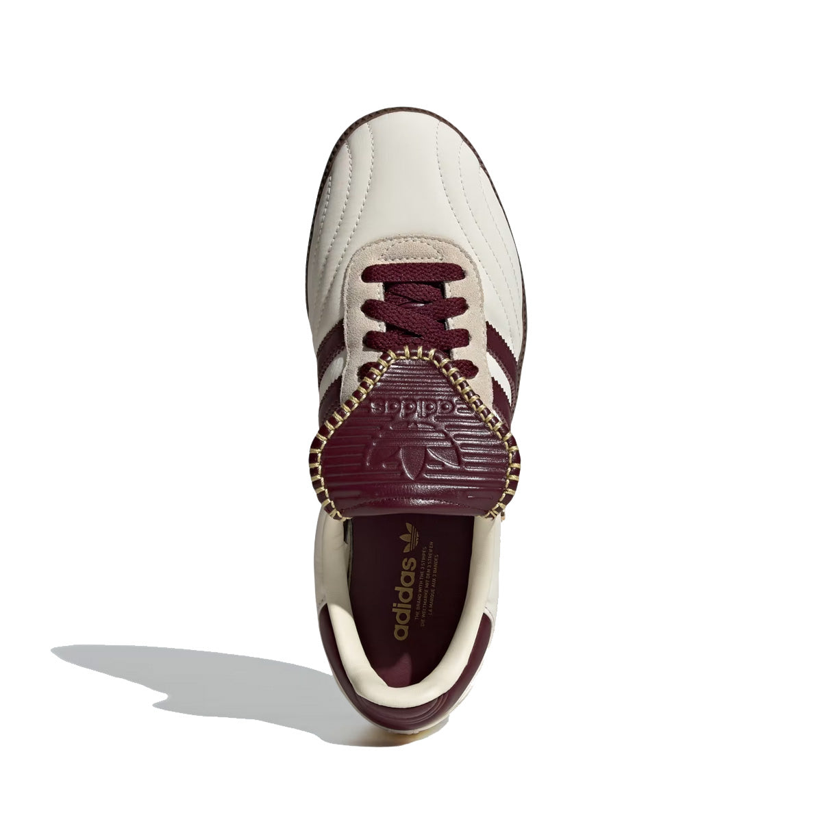 Wmns SAMBA LONG TONGUE 'Cream White / Maroon / Gold Metallic'