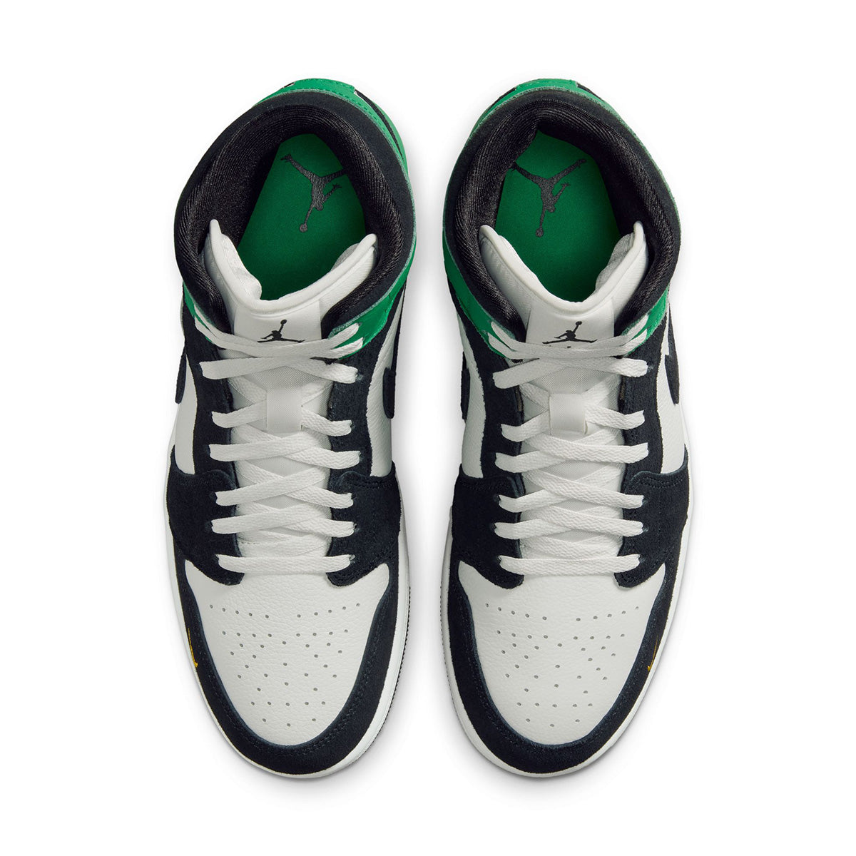 Air Jordan 1 Mid SE 'SUMMIT WHITE/BLACK/LUCKY GREEN'