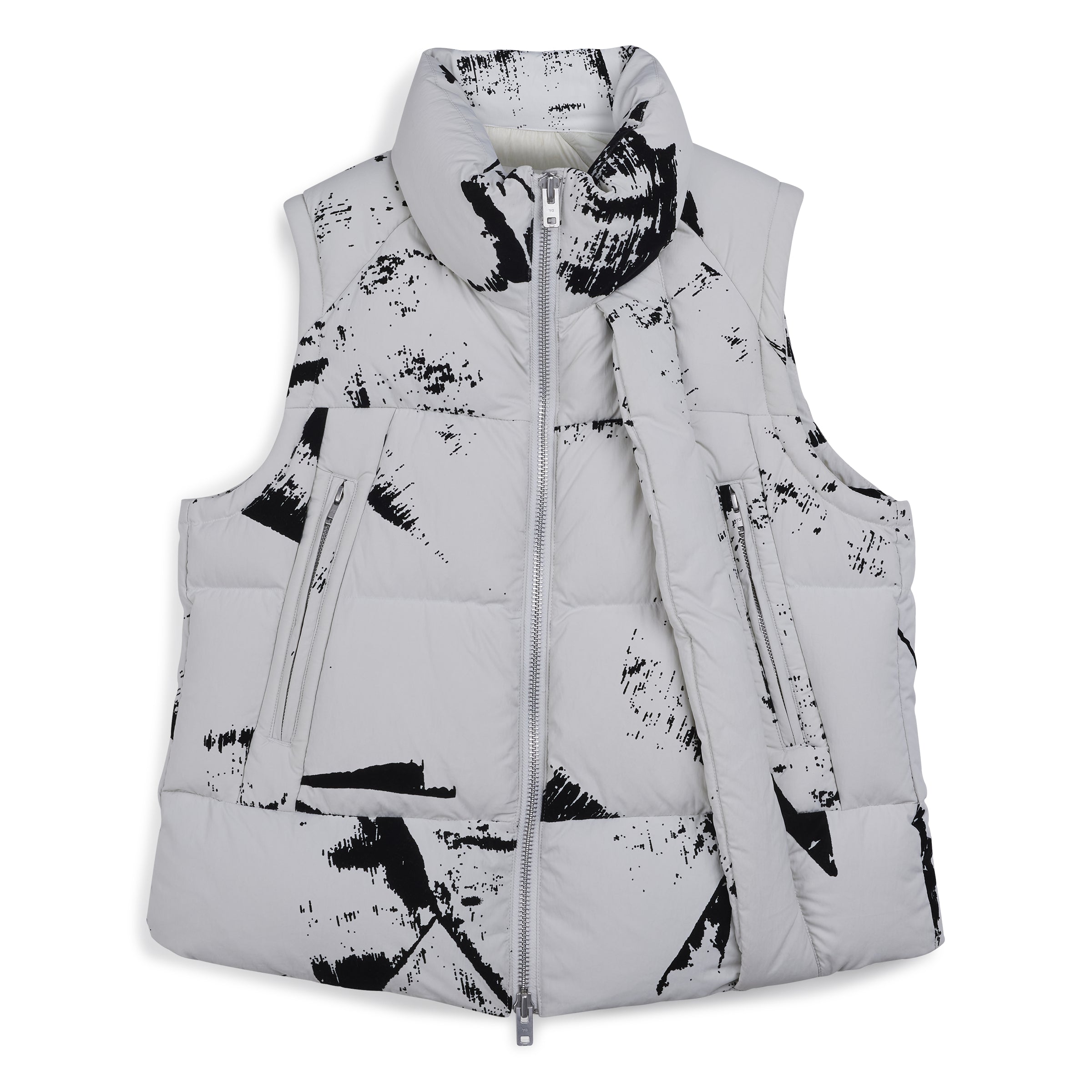 GRAPHIC FLOCK PUFFER VEST