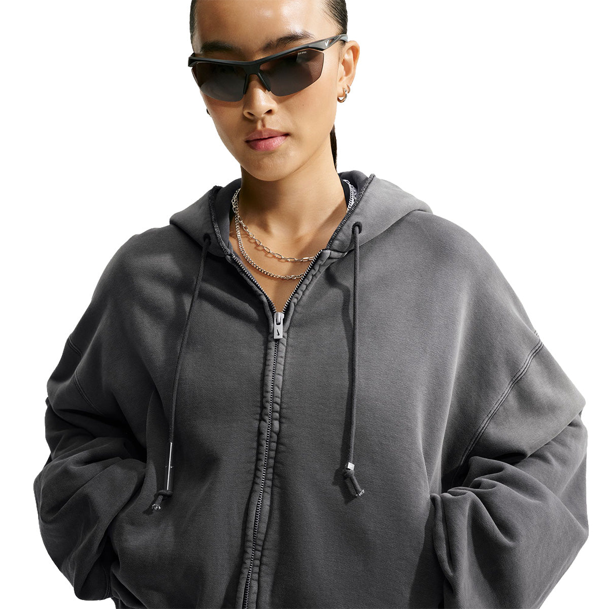 Energy Wmns studio fleece hoodie 'Black'