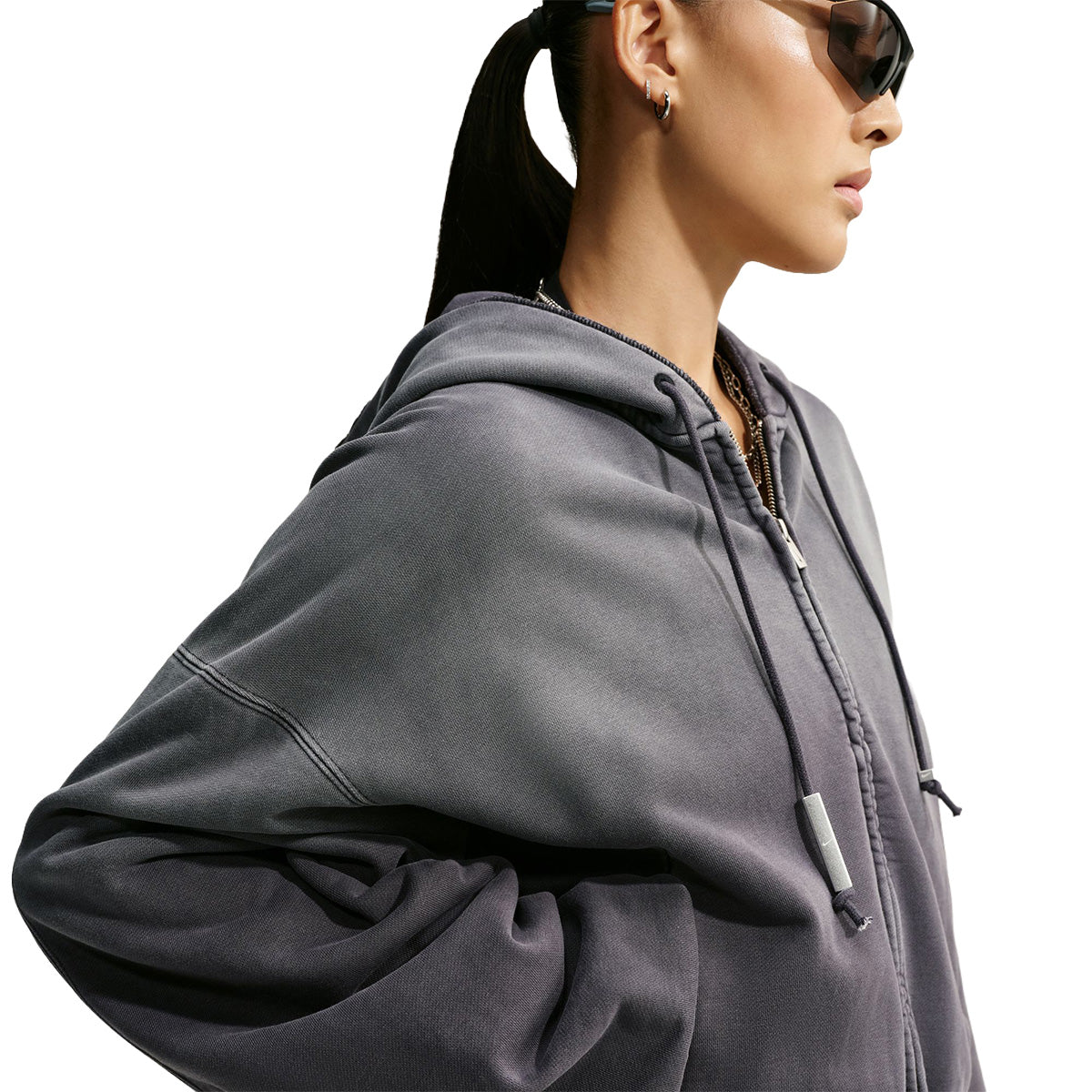 Energy Wmns studio fleece hoodie 'Black'
