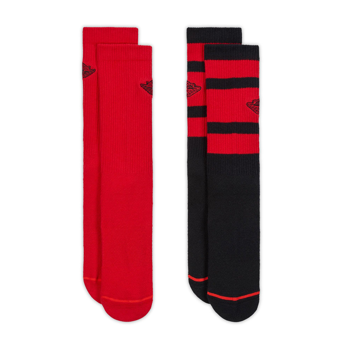 Everyday Elevated Crew Socks 2-Pair 'BLACK/UNIVERSITY RED/BLACK'
