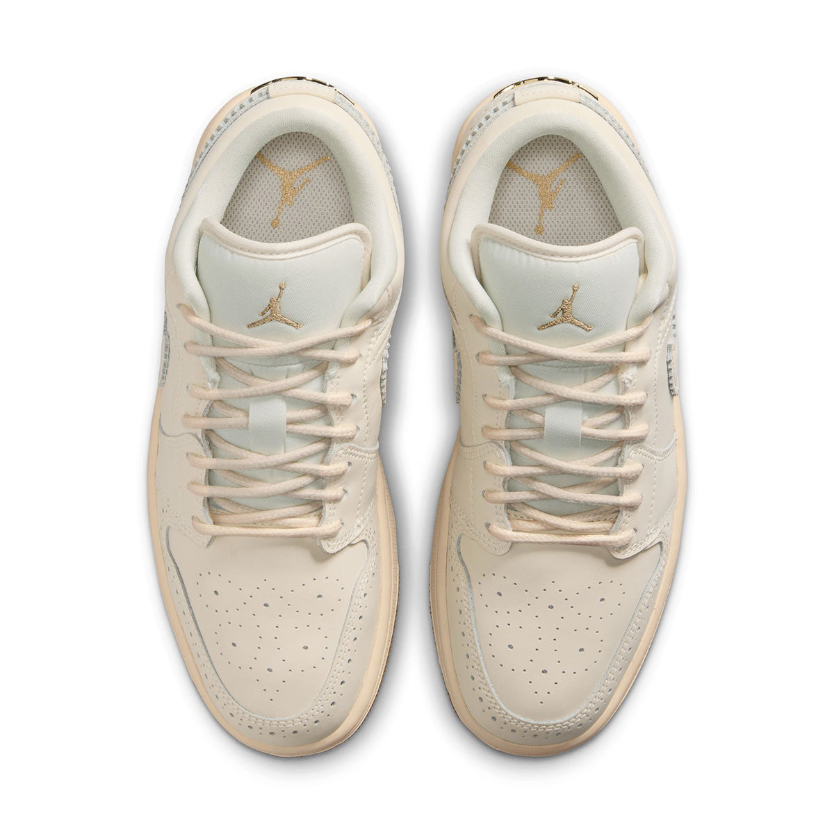 Wmns Air Jordan 1 Low SE 'CHALK/CHALK/METALLIC GOLD/PEARL WHITE'