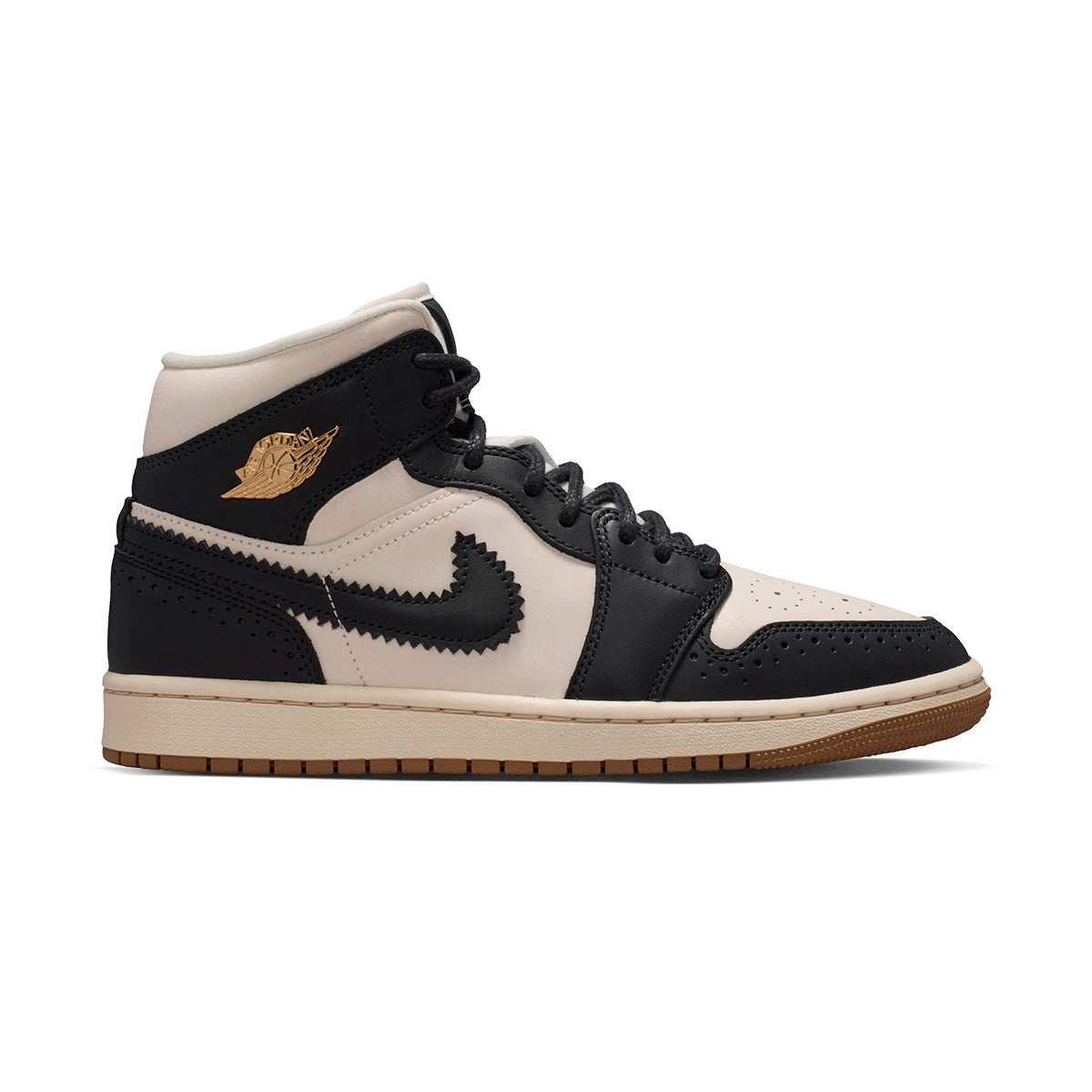 Wmns Air Jordan 1 Mid SE 'OFF NOIR/CHALK/CHALK/PEARL WHITE'