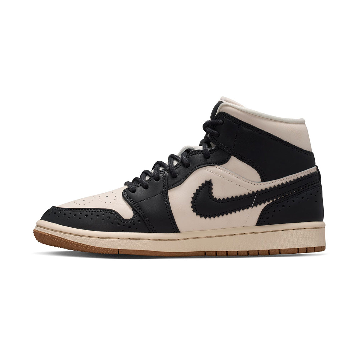 Wmns Air Jordan 1 Mid SE 'OFF NOIR/CHALK/CHALK/PEARL WHITE'