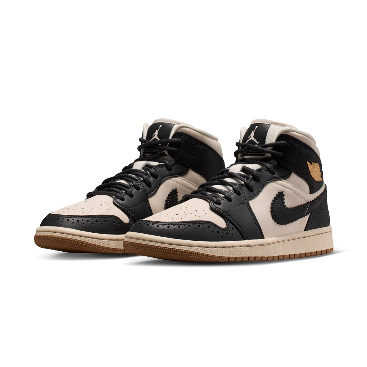 Wmns Air Jordan 1 Mid SE 'OFF NOIR/CHALK/CHALK/PEARL WHITE'
