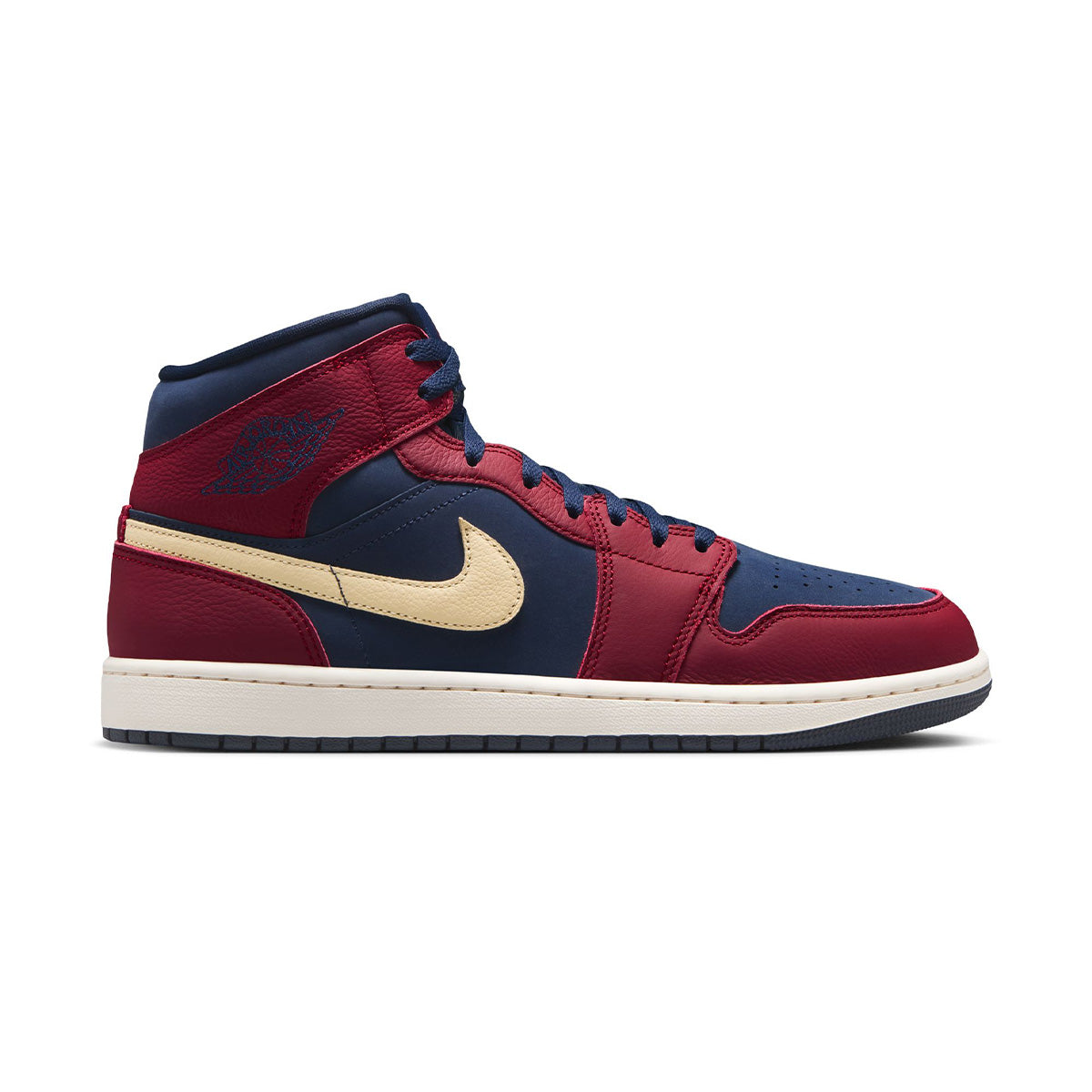 AIR JORDAN 1 MID SE 'TEAM RED/OBSIDIAN-PALE VANILLA'