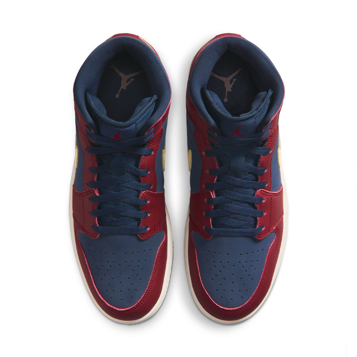 AIR JORDAN 1 MID SE 'TEAM RED/OBSIDIAN-PALE VANILLA'