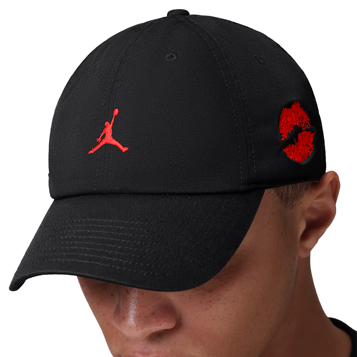 Jordan Club Unstructured Cap 'Black/Chile Red'