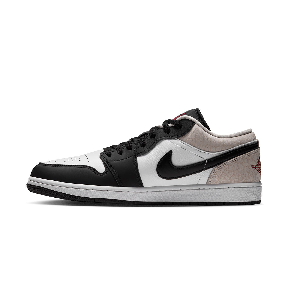 AIR JORDAN 1 LOW SE 'BLACK/TEAM RED-WHITE-LT OREWOOD BRN'
