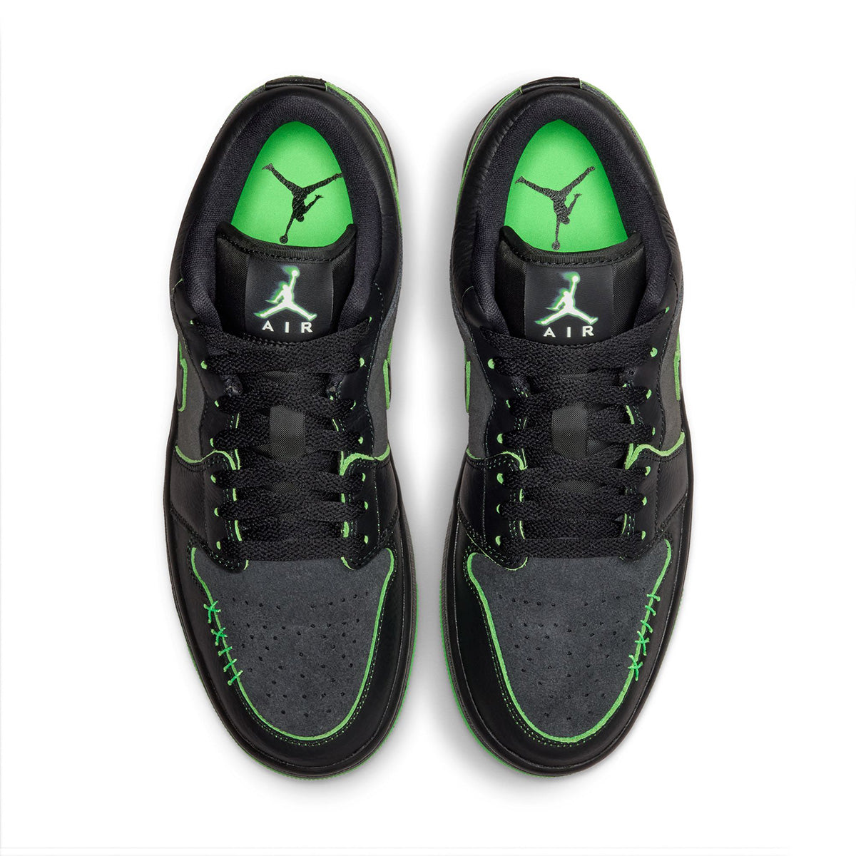 Air Jordan 1 Low SE 'BLACK/BLACK/SCREAM GREEN/DK SMOKE GREY'