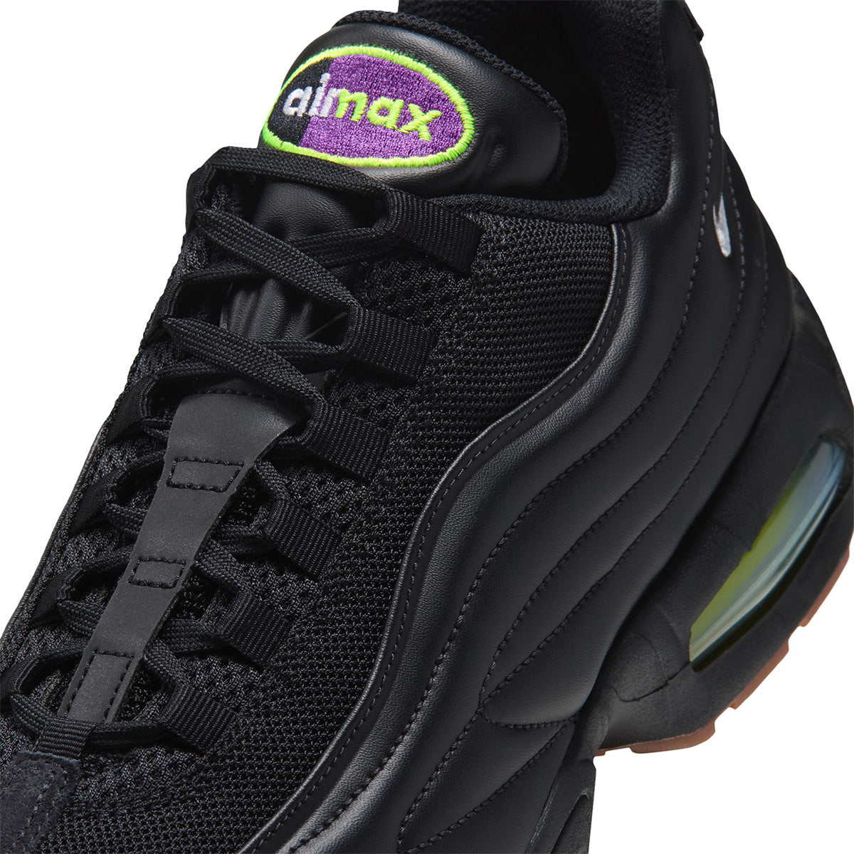 Air Max 95 Big Bubble Premium 'BLACK/WHITE/GUM MED BROWN/VOLT'