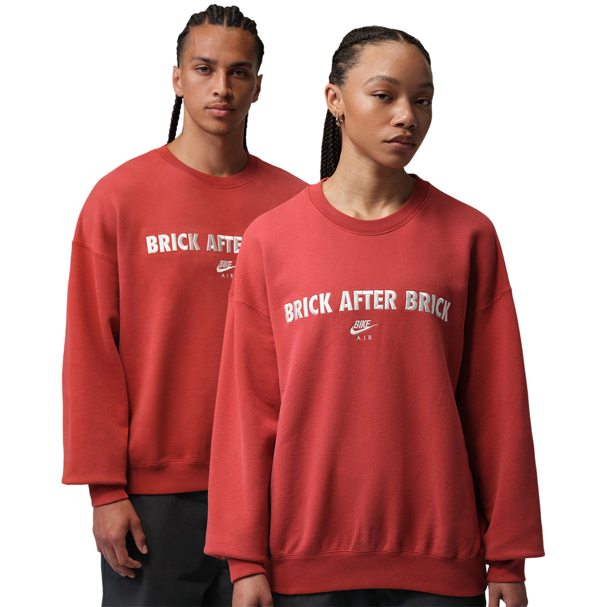 Jordan BIKE AIR + Nigel Sylvester Fleece Sweatshirt 'CINNABAR'