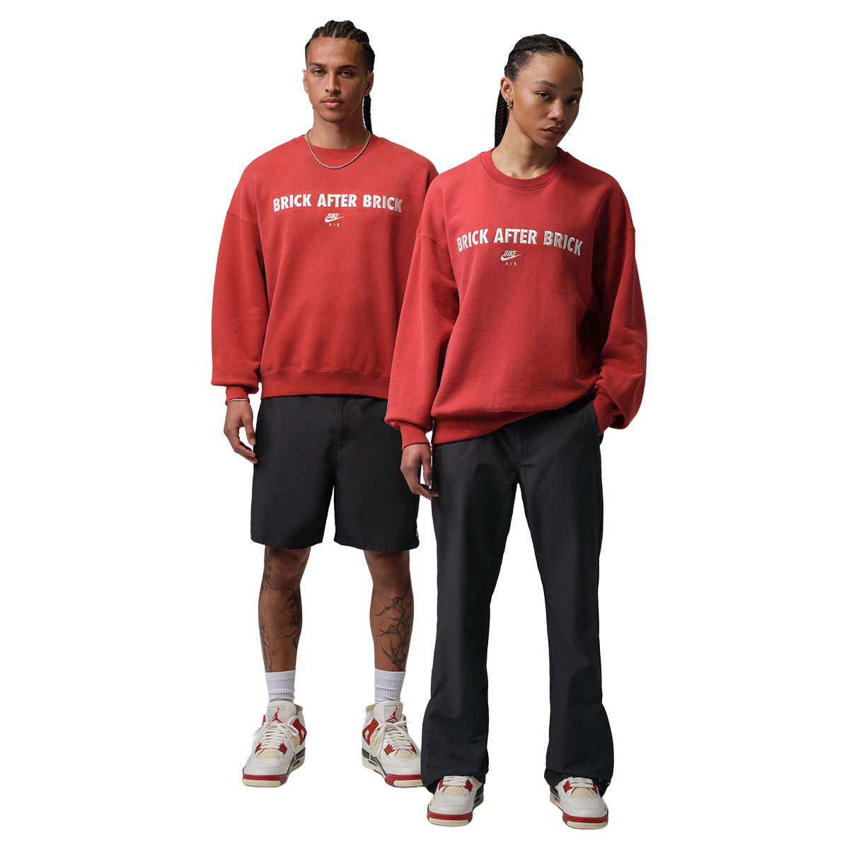 Jordan BIKE AIR + Nigel Sylvester Fleece Sweatshirt 'CINNABAR'