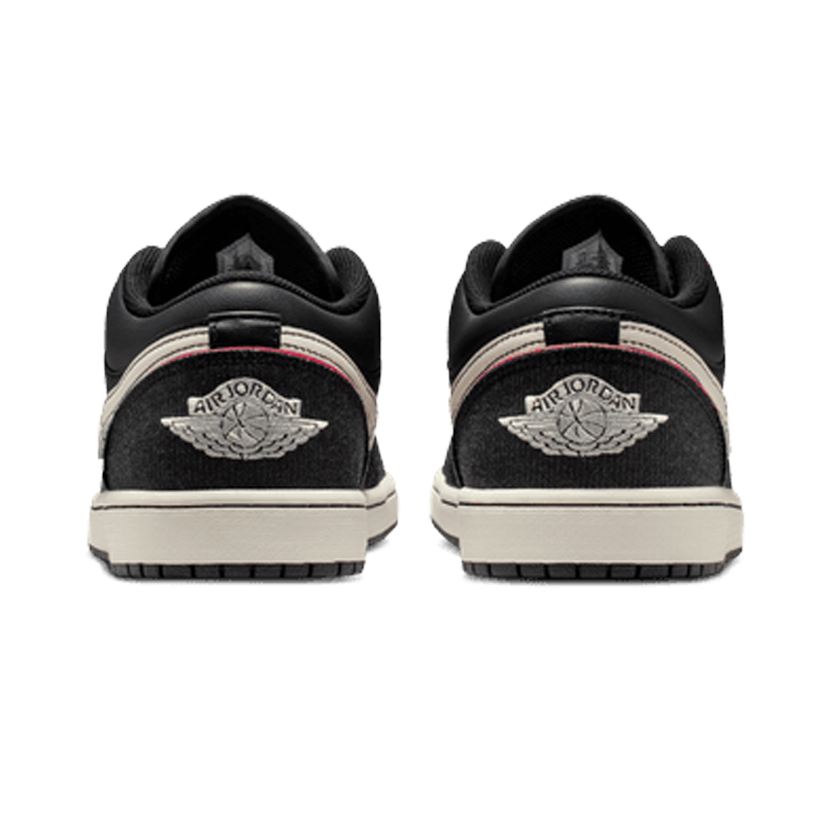 Air Jordan 1 Low SE 'Black/Black/Racer Pink/Pale Ivory'